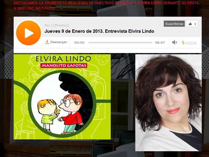 Elvira Lindo en ZRadio_enero14 Elvira Lindo en ZRadio_enero14