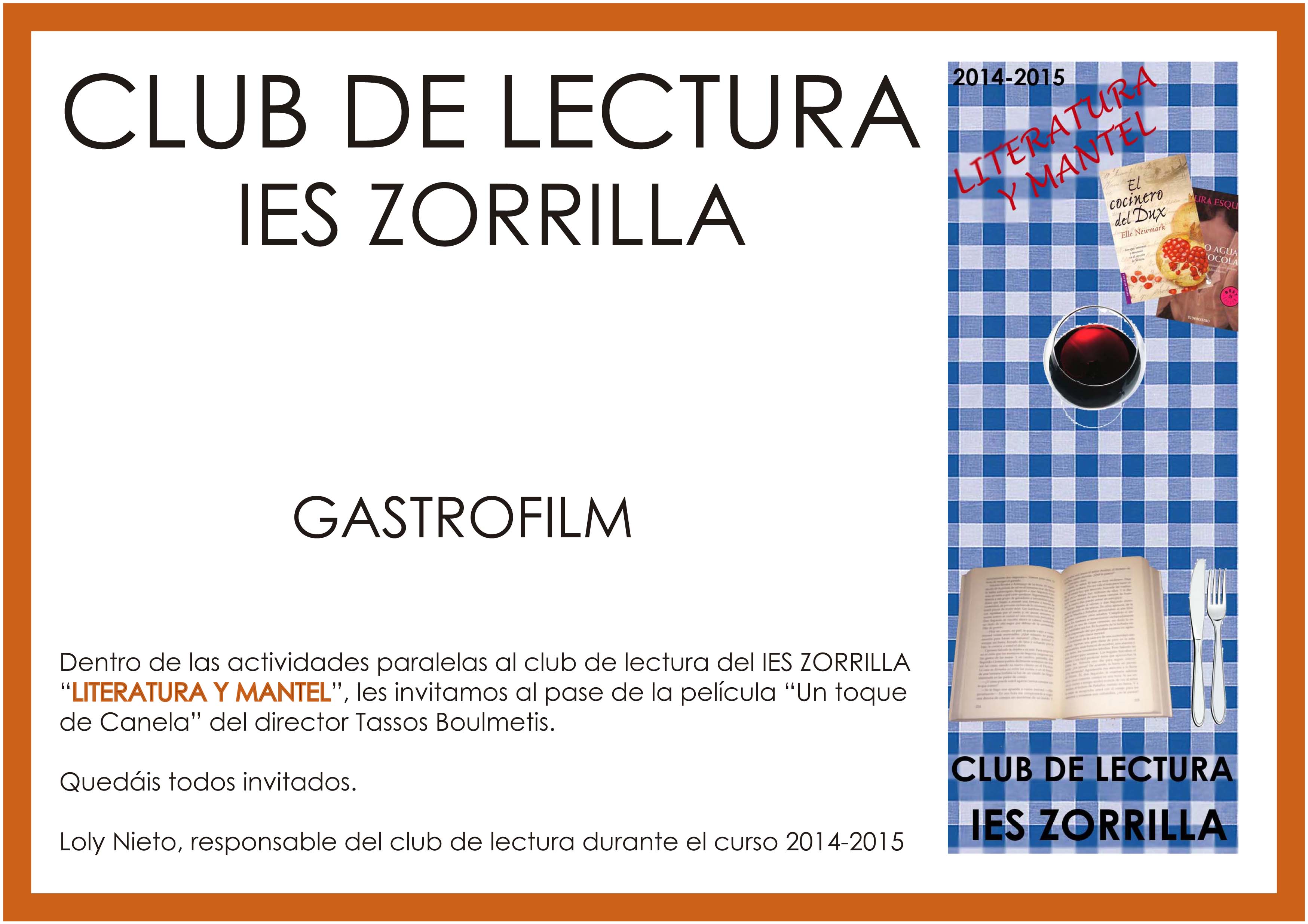 2014-2015 Club lectura - Película - Febrero