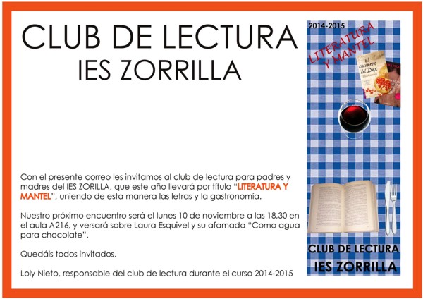 2014-2015 - Club Lectura invitación