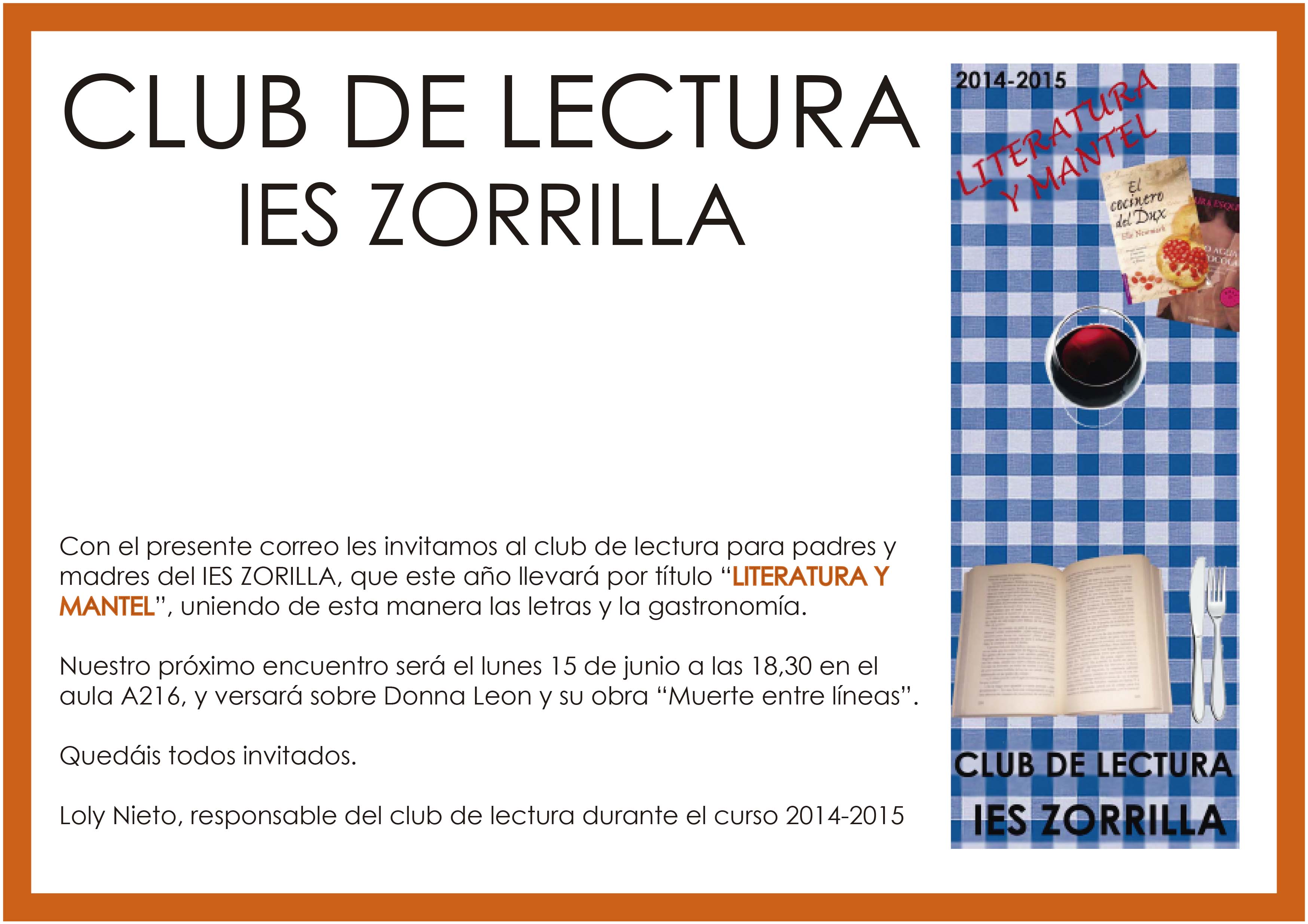 2014-2015 - Club de lectura  - 15junio15